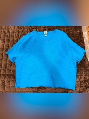 PINK Victoria's Secret Bright Blue Short Sleeve Tee